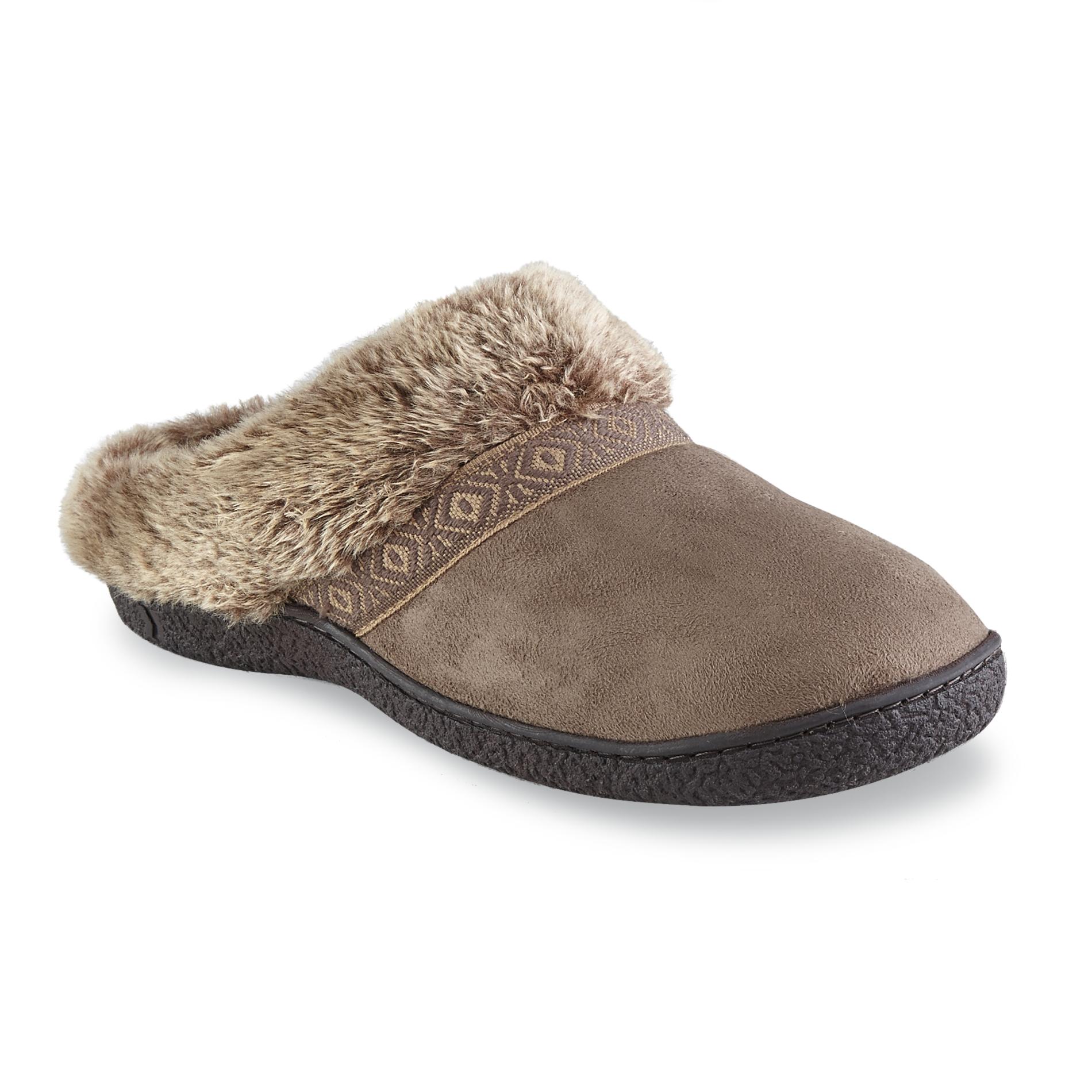 Isotoner Women's Woodlands Taupe Clog Slipper Shop Your Way Online