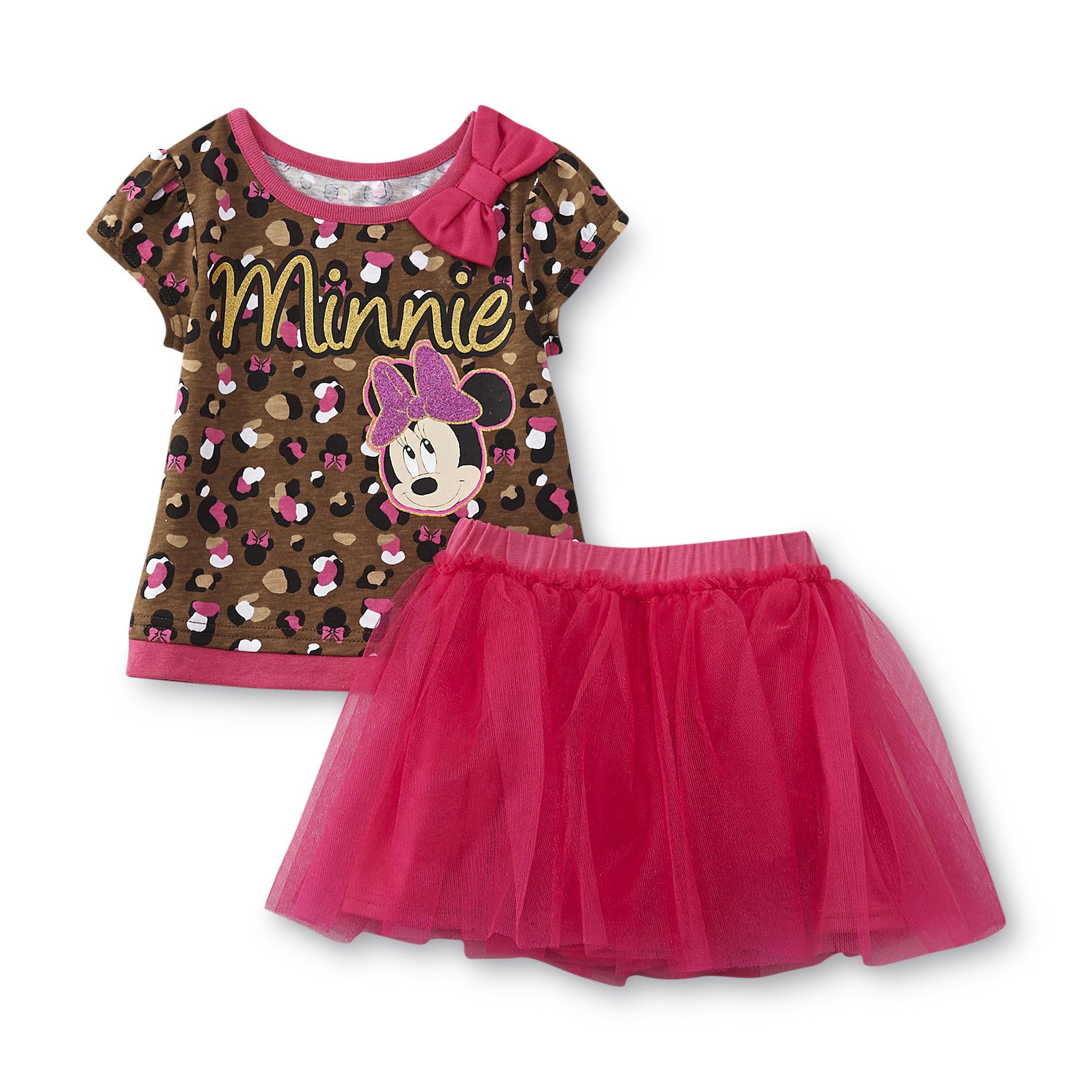Minnie Mouse Toddler Girl's Graphic Top & Tutu Skirt