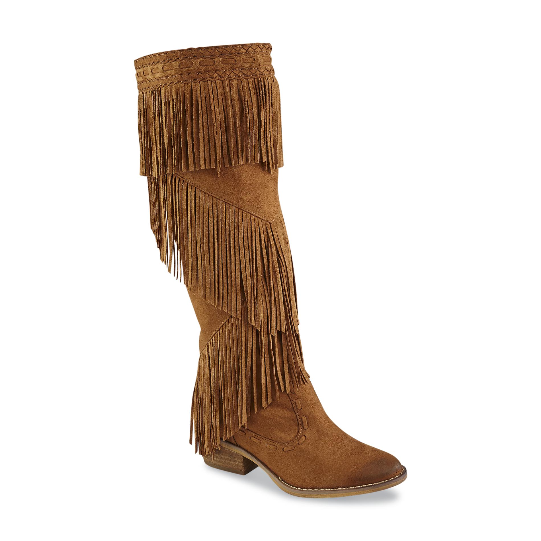 UPC 884886715148 product image for Not Rated Women's Witty Giddy Brown Fringe Western Boot - Not Rated | upcitemdb.com