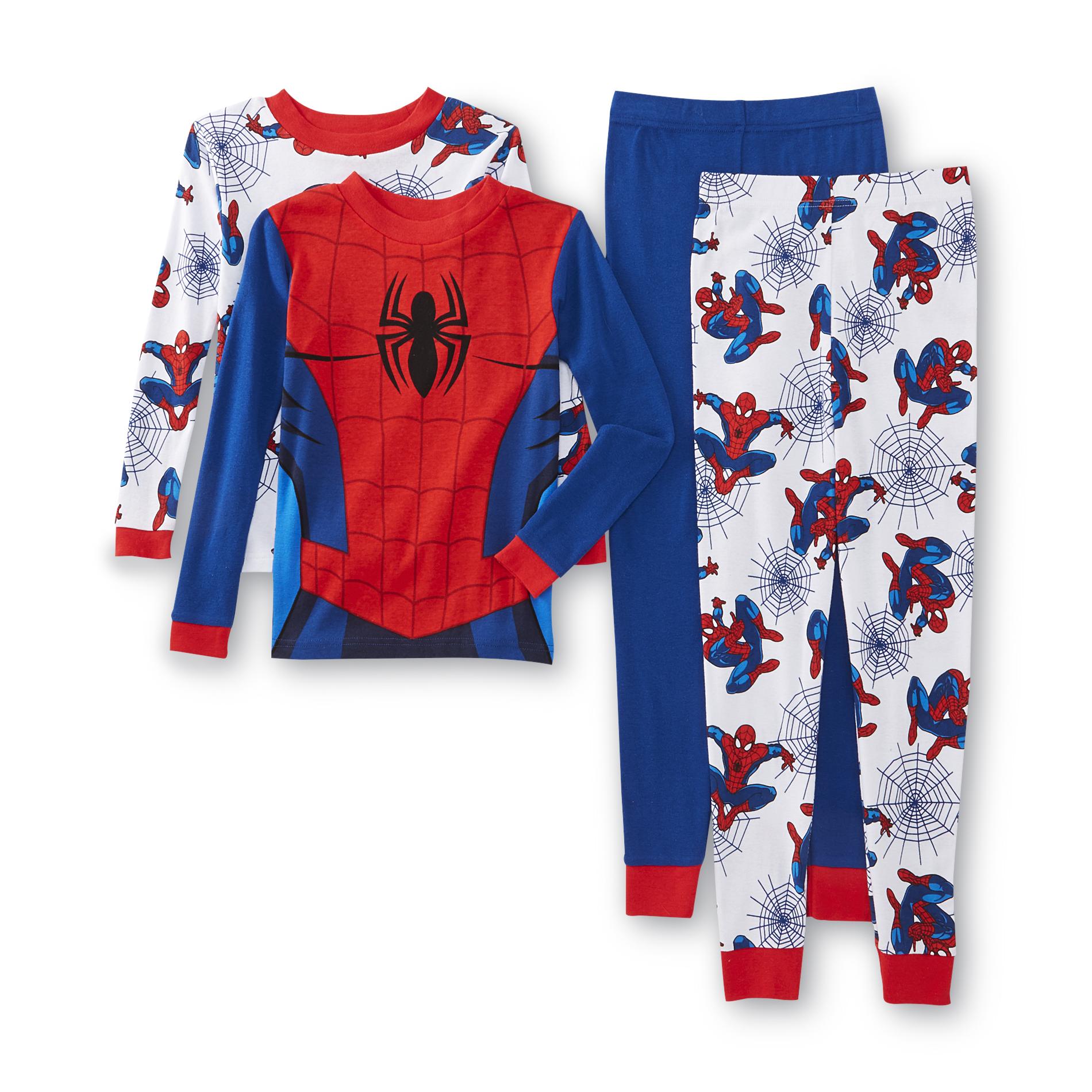Marvel Ultimate SpiderMan Boy's 2Pairs LongSleeve Pajamas
