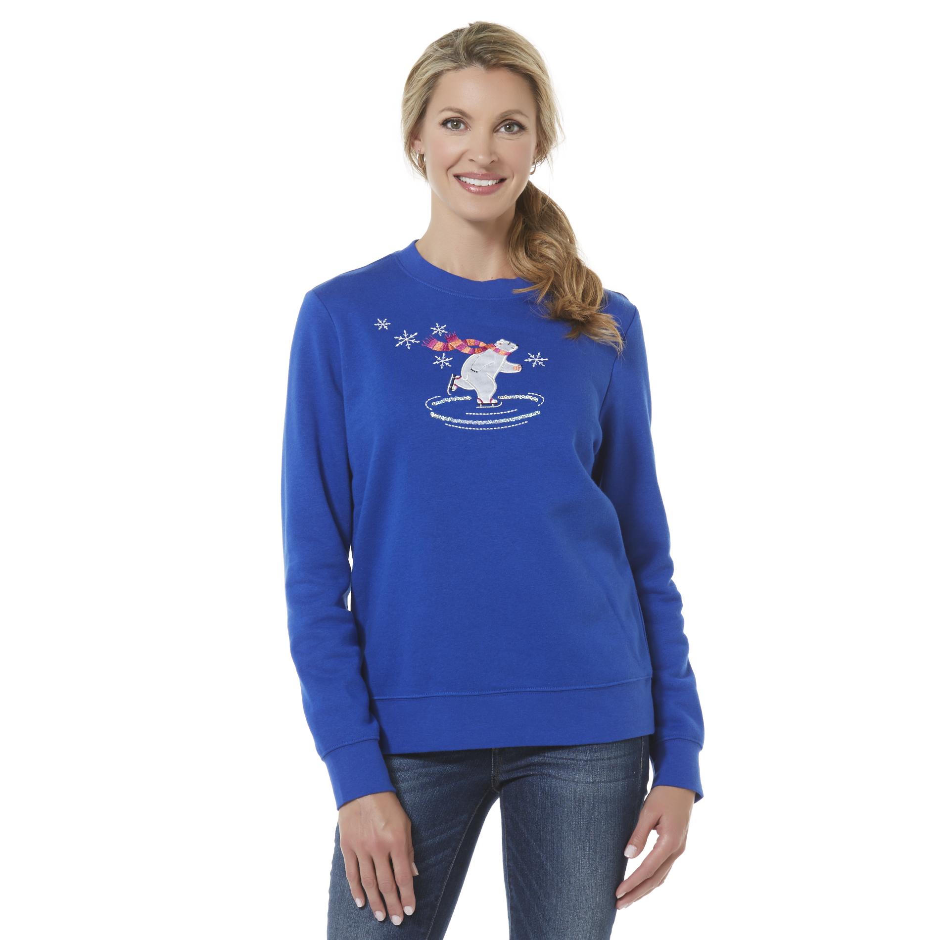Womens Embroidered Sweatshirt