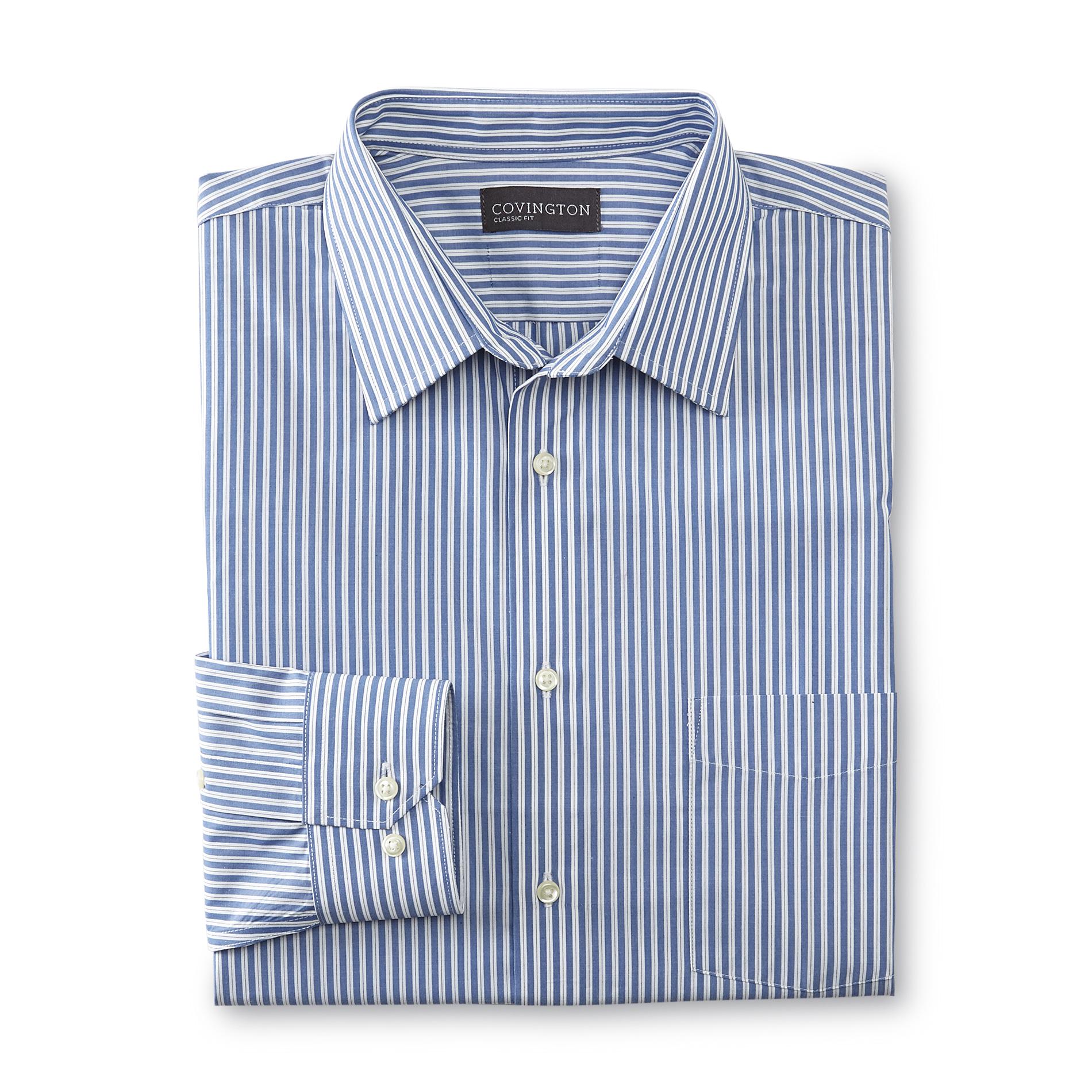 Covington Men's Performance Dress Shirt Pinstripe