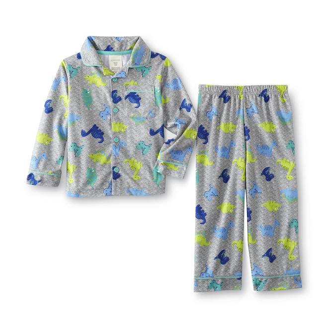 WonderKids Toddler Boy's Flannel Pajamas Dinosaurs