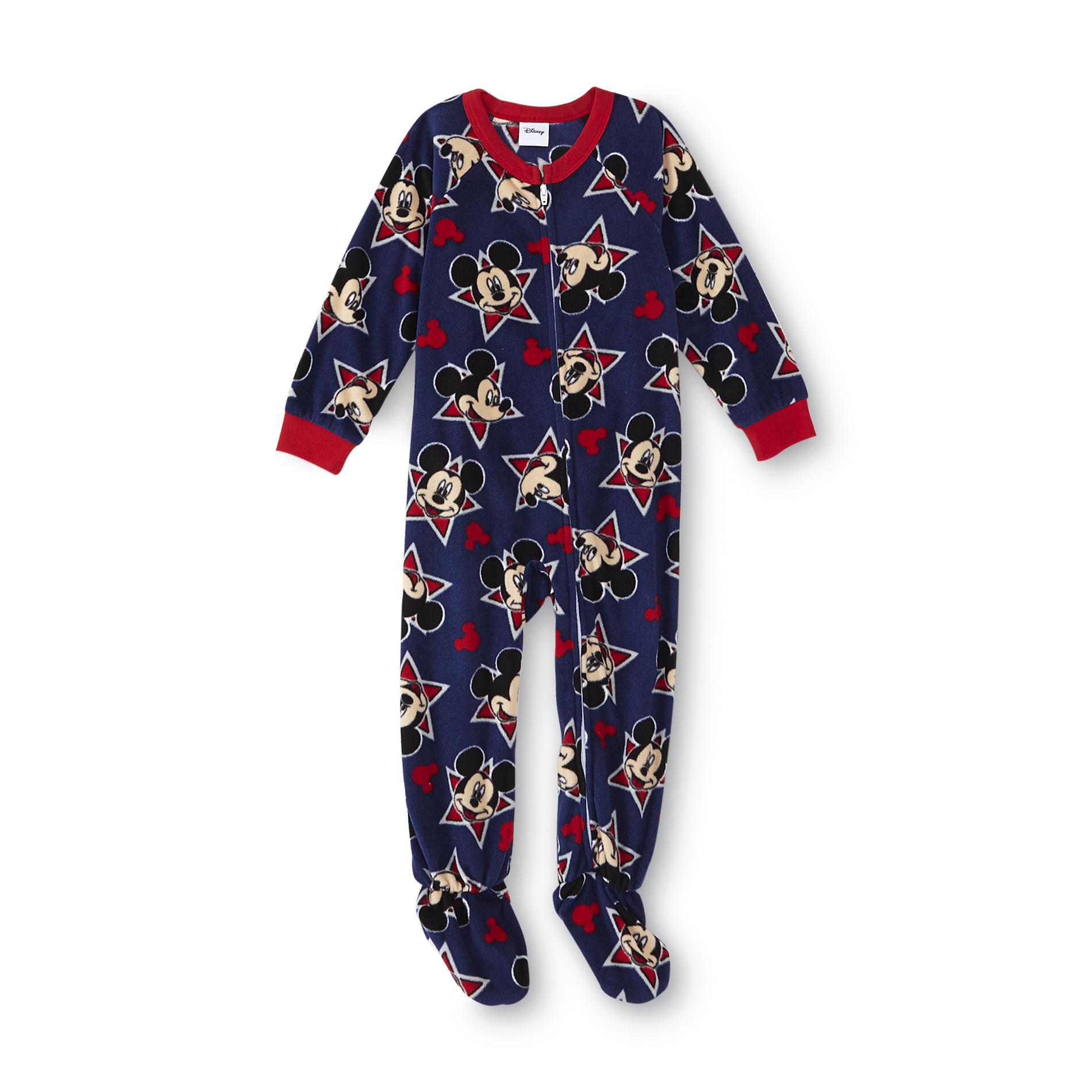 Disney Mickey Mouse Toddler Boy's Footed Pajamas