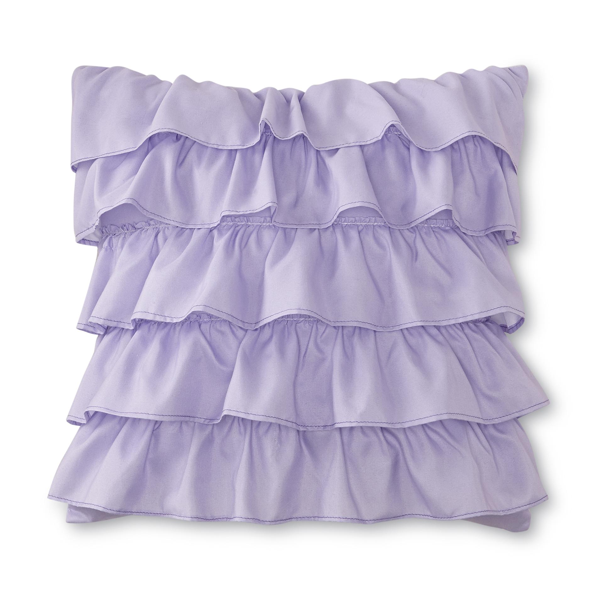 CRB Ruffled Decorative Pillow - Purple - Home - Bed & Bath - Bedding - Decorative Pillows & Shams
