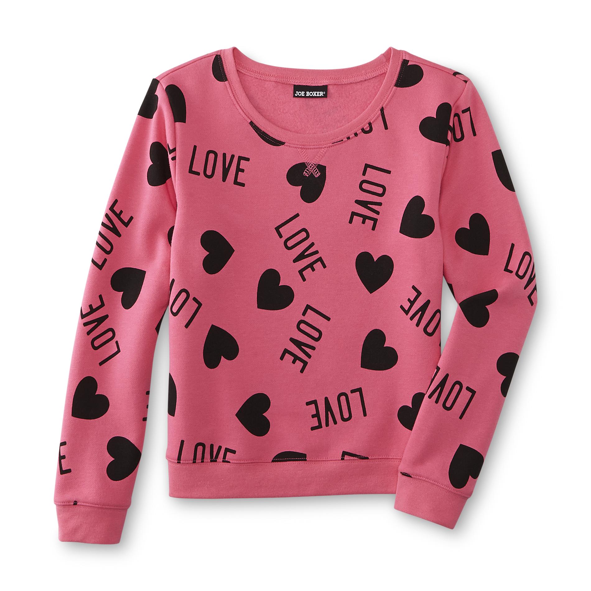 Girl's Graphic Sweatshirt - Love