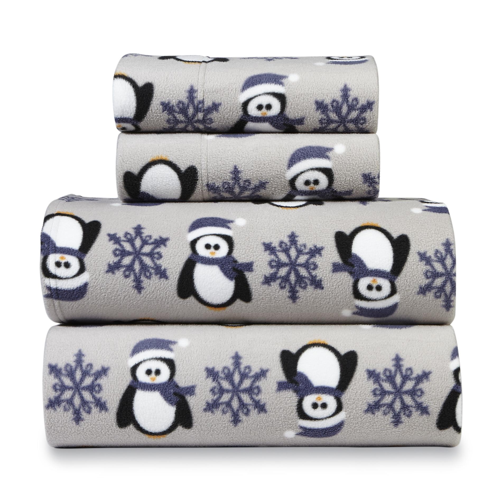 Fleece Sheet Set Penguin