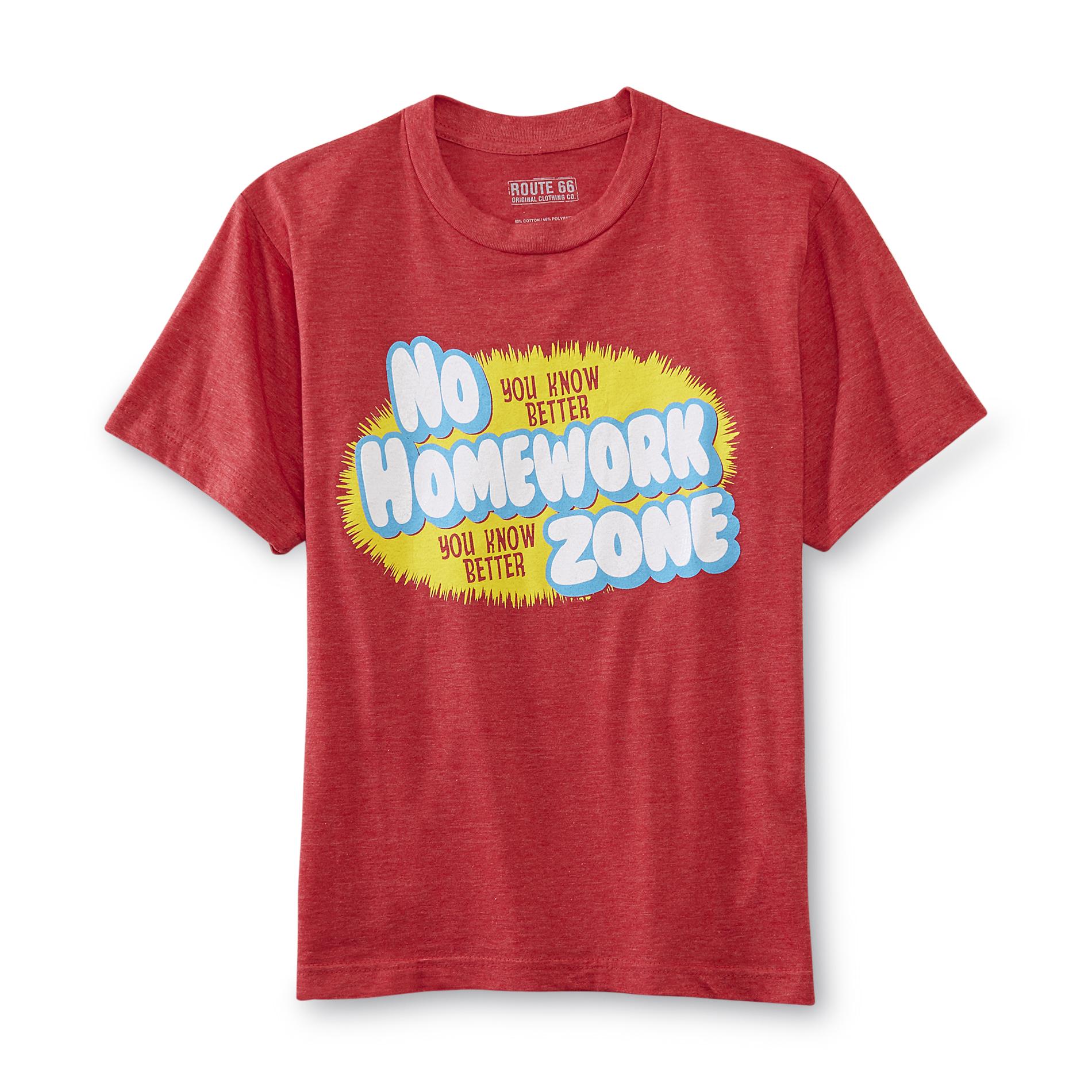 Boy's Graphic T-Shirt - No Homework