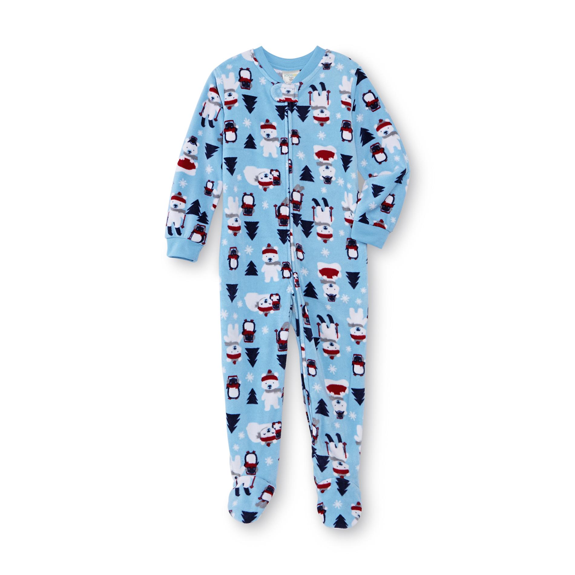 Infant & Toddler's Fleece Sleeper Pajamas - Polar Bears & Penguins