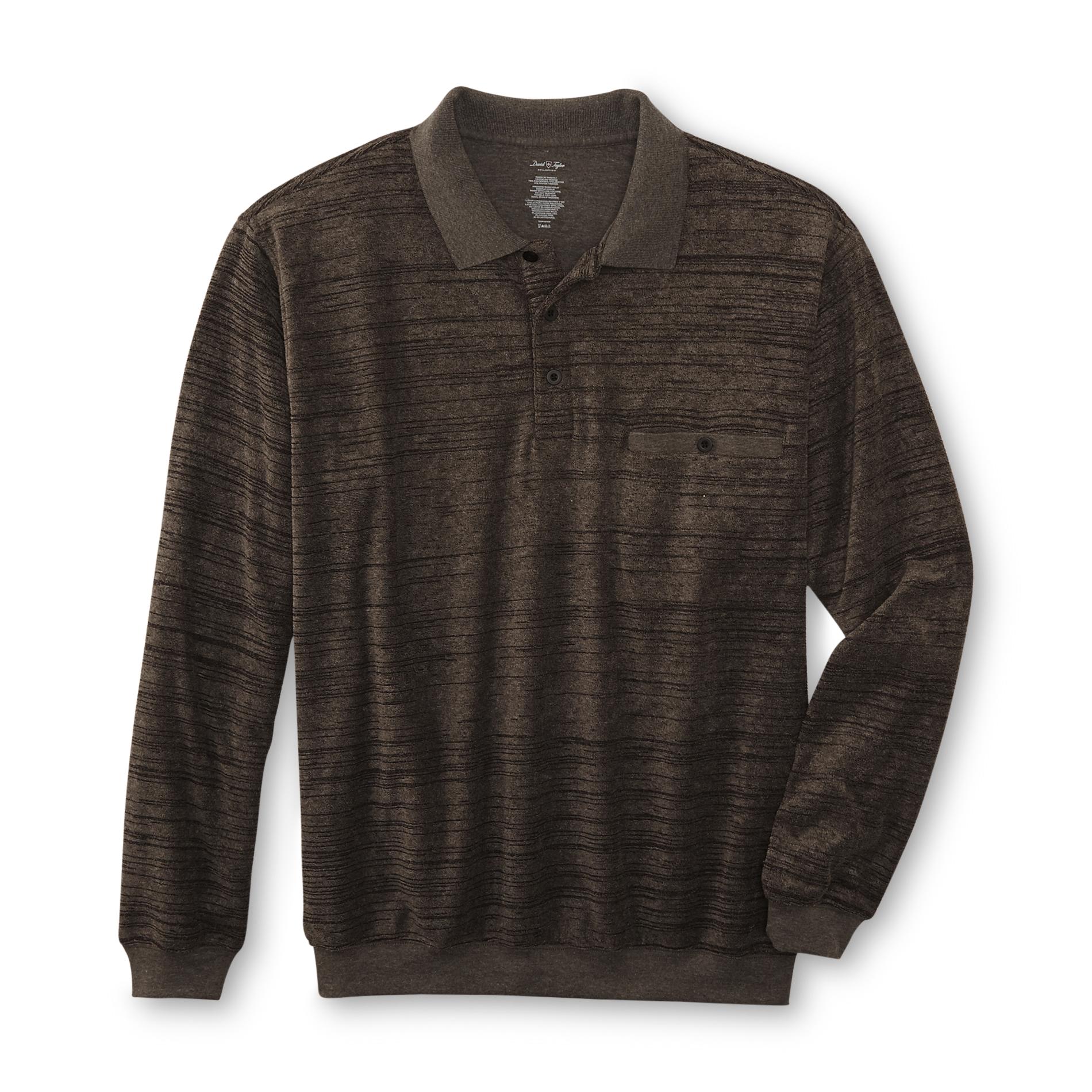 david taylor long sleeve banded bottom shirts