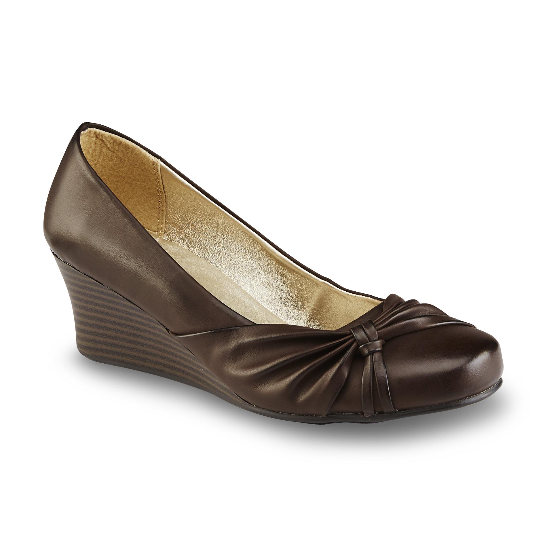 Bongo Women�s Millan Brown Wedge Shoe Shop Your Way