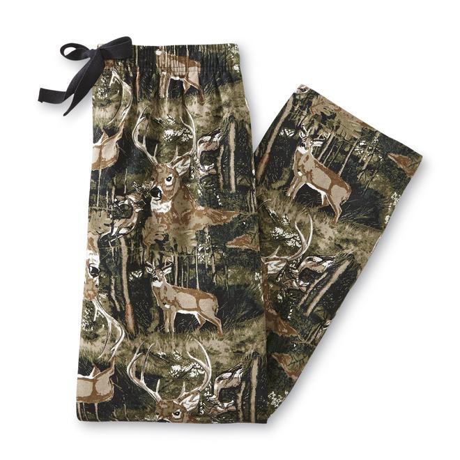 Joe Boxer Men's Flannel Pajama Pants Deer Print Clothing, Shoes
