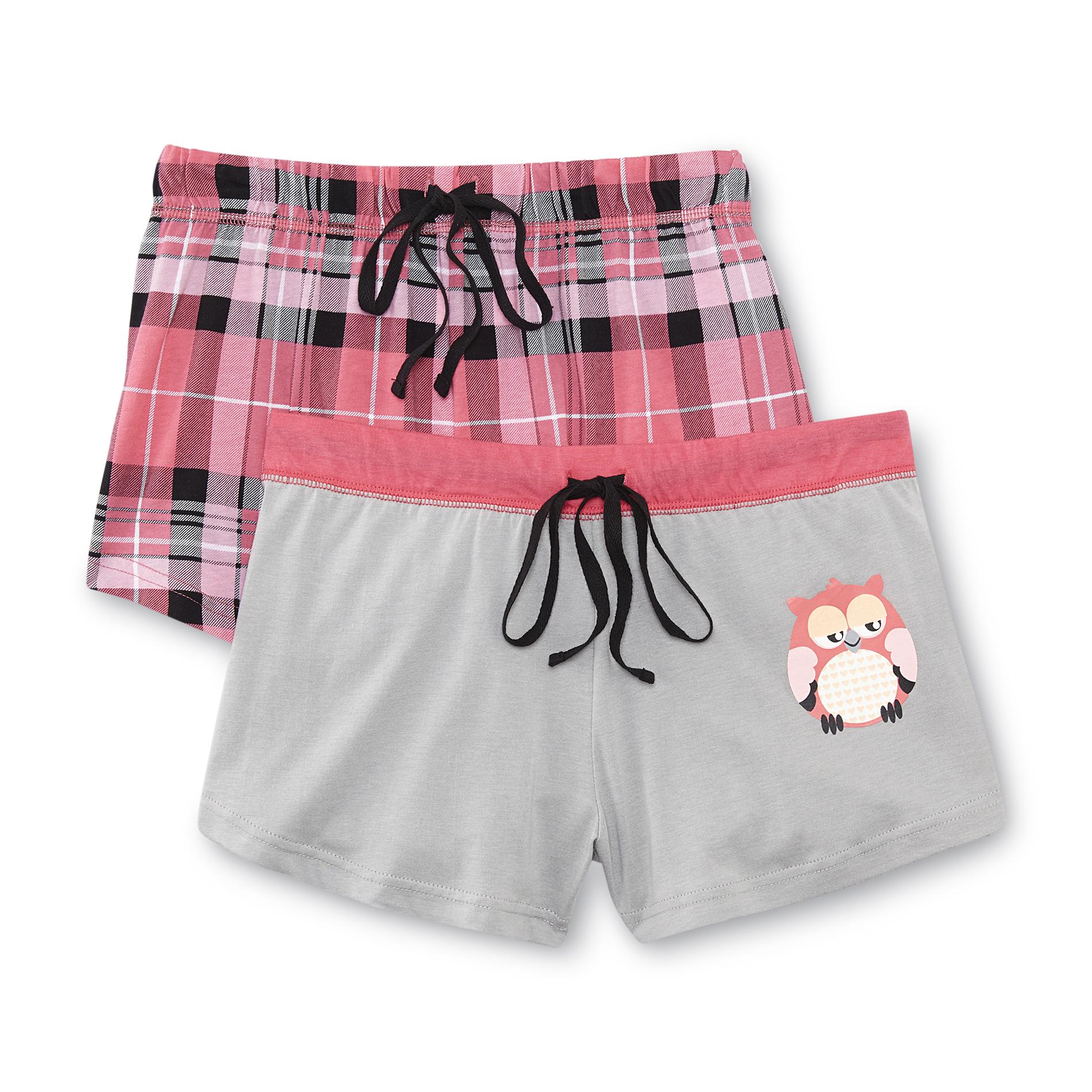 Joe Boxer Junior's 2Pairs Knit Pajama Shorts Owl Shop Your Way