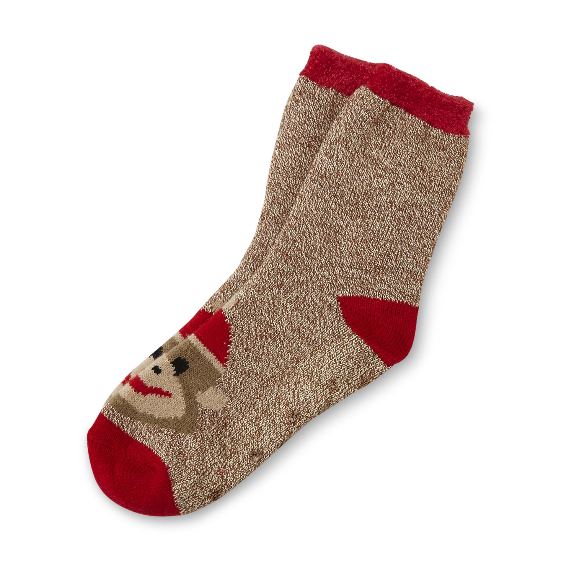 Studio S Womens Slipper Socks - Monkeys