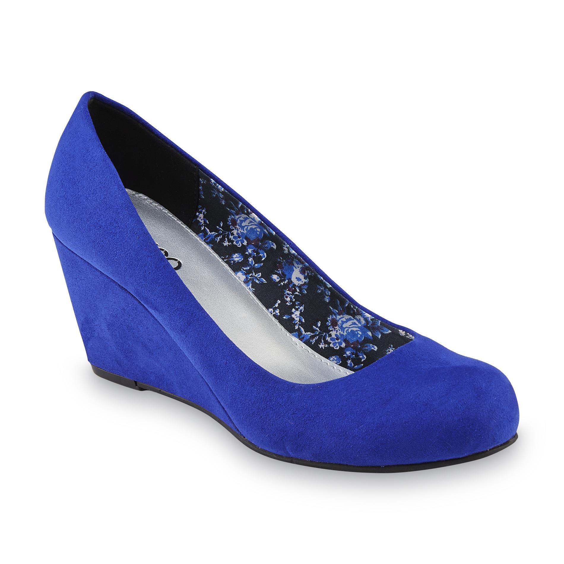 royal blue wedges size 11