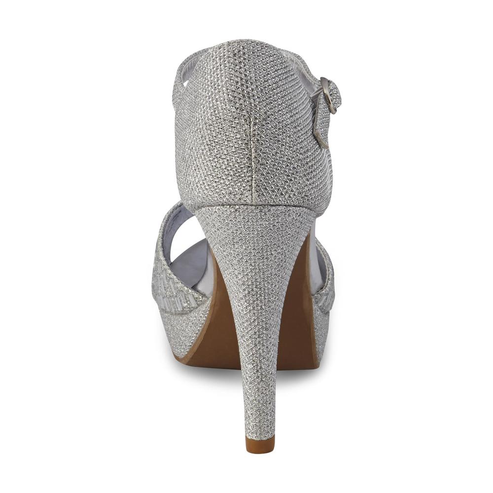 Women's Millary Silver Embellished High-Heel Sandals