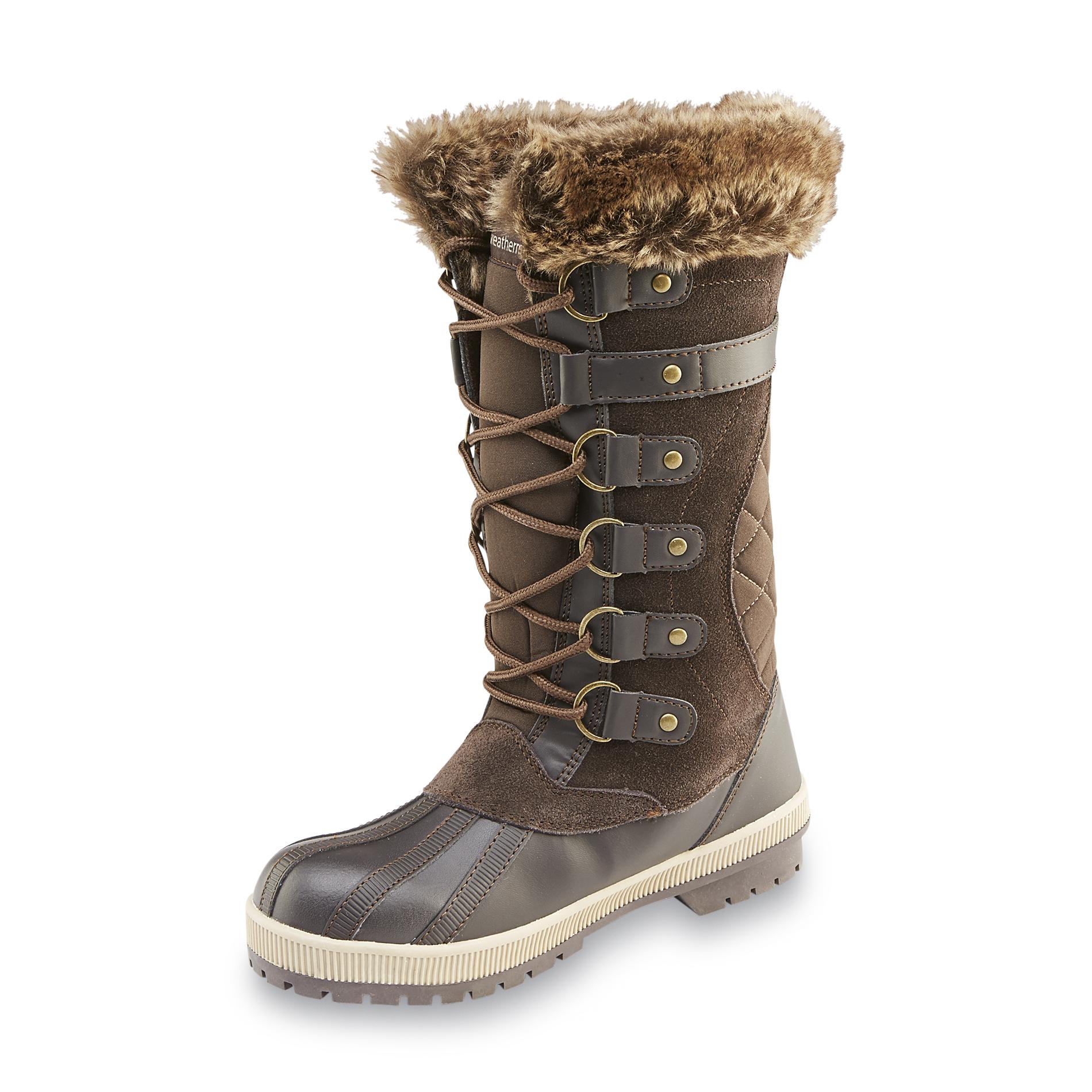 Weathermates Women&#39;s Denver Brown Faux Fur Winter Snow Boot - Shoes - Women&#39;s Shoes - Women&#39;s Boots