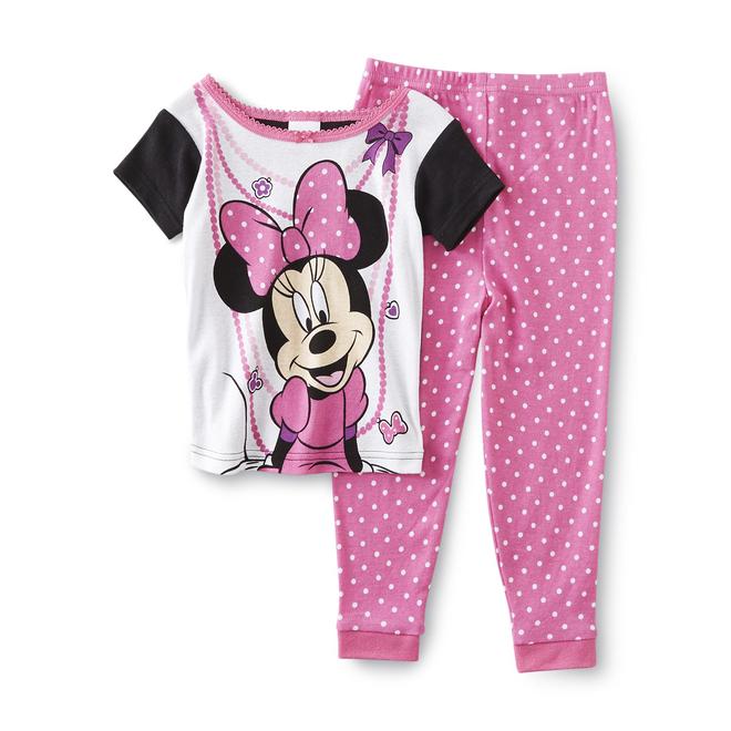 Disney Minnie Mouse Toddler Girl's 2Pairs Pajamas