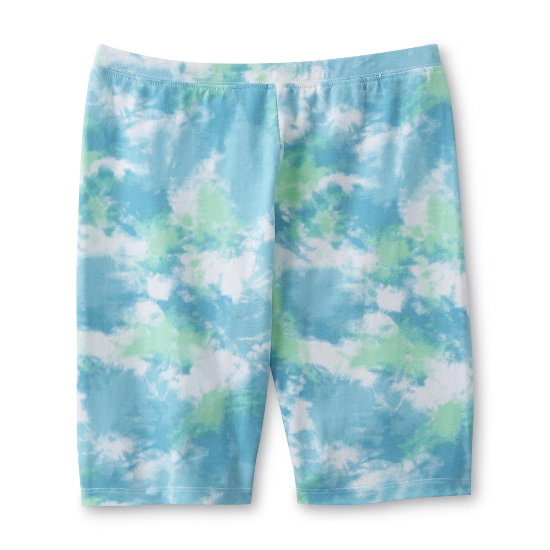 Girl's Knit Bike Shorts - Tie-Dyed