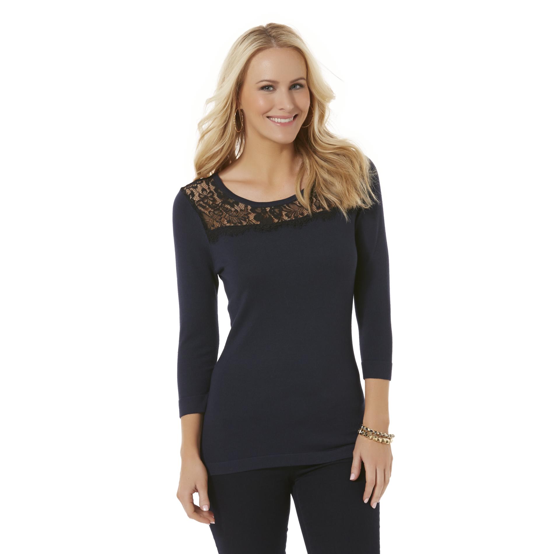 Metaphor Women's Embellished Sweater Clothing, Shoes & Jewelry