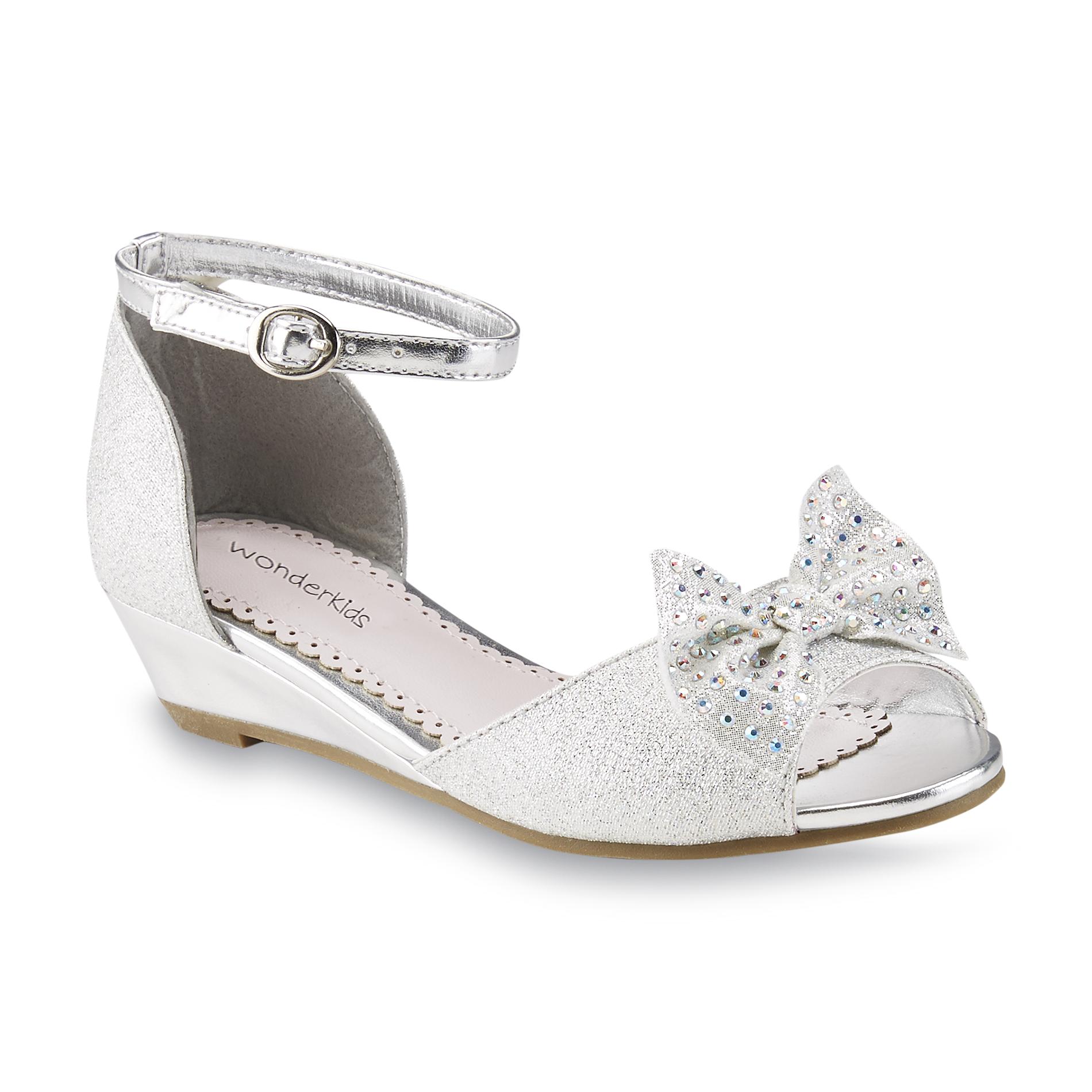 Girls Silver Fancy Sandal KD7707