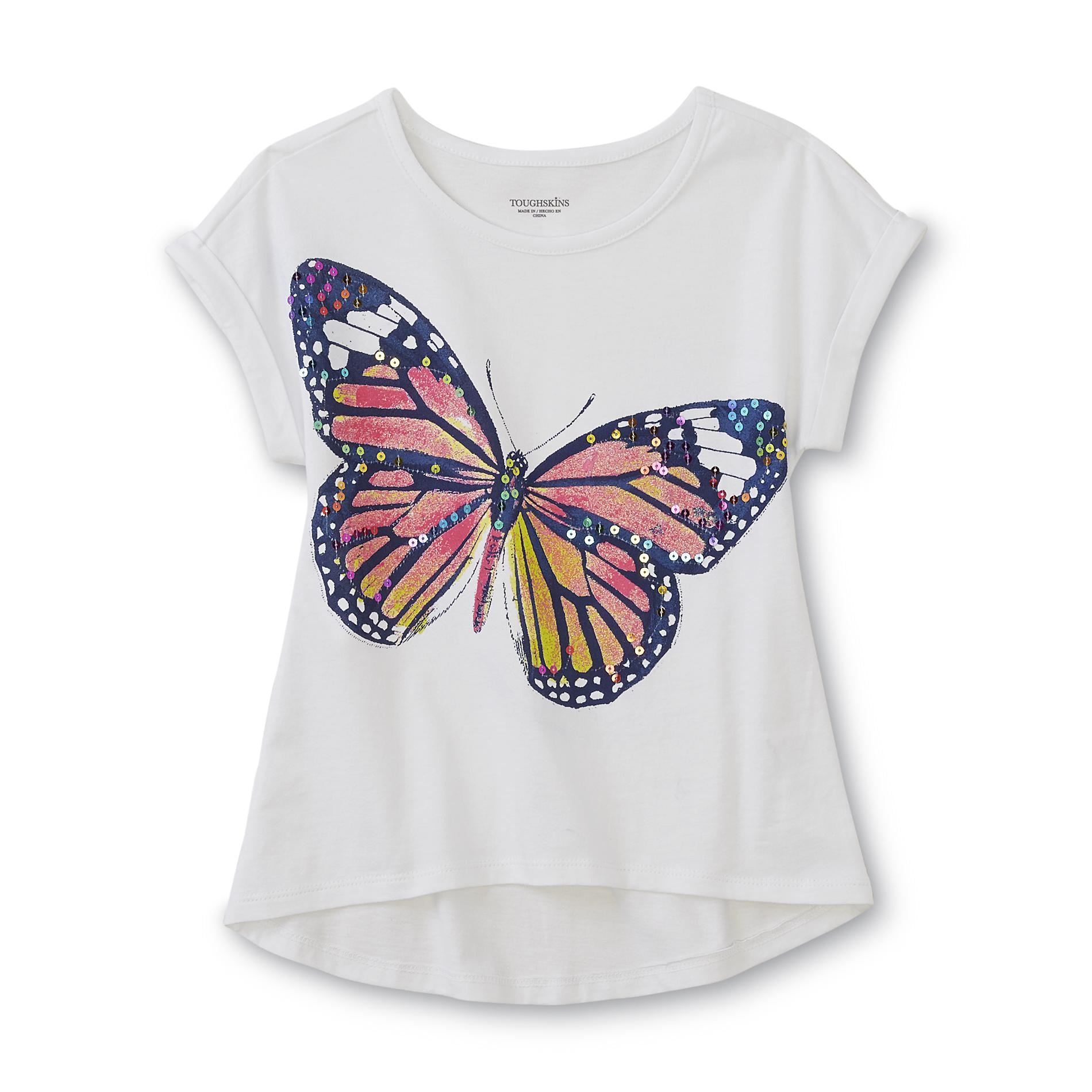 Girl's Graphic T-Shirt - Butterfly