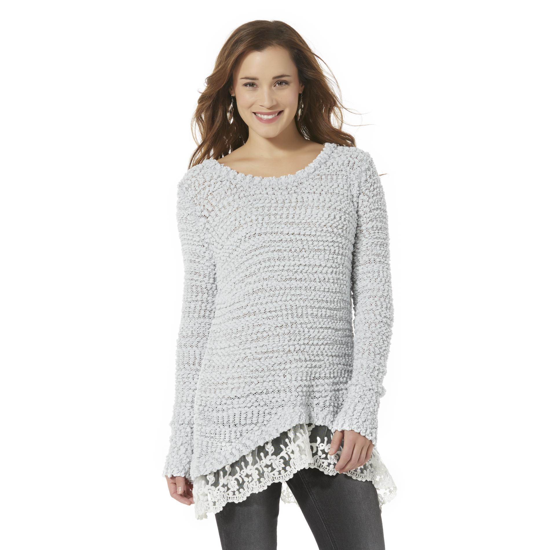 Canyon River Blues Women's Popcorn Knit Sweater Clothing, Shoes