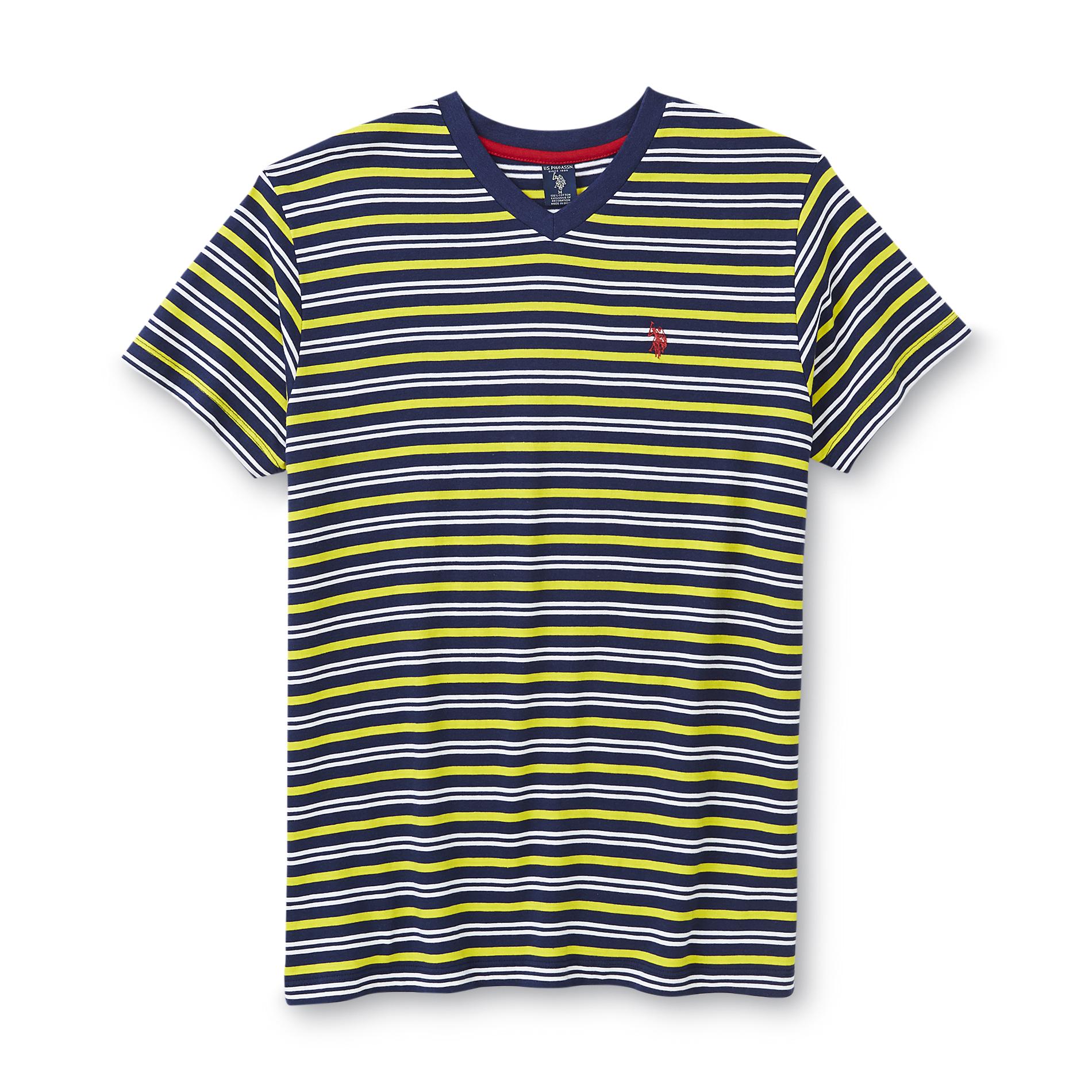 U.S. Polo Assn. Men's V-Neck T-Shirt - Striped