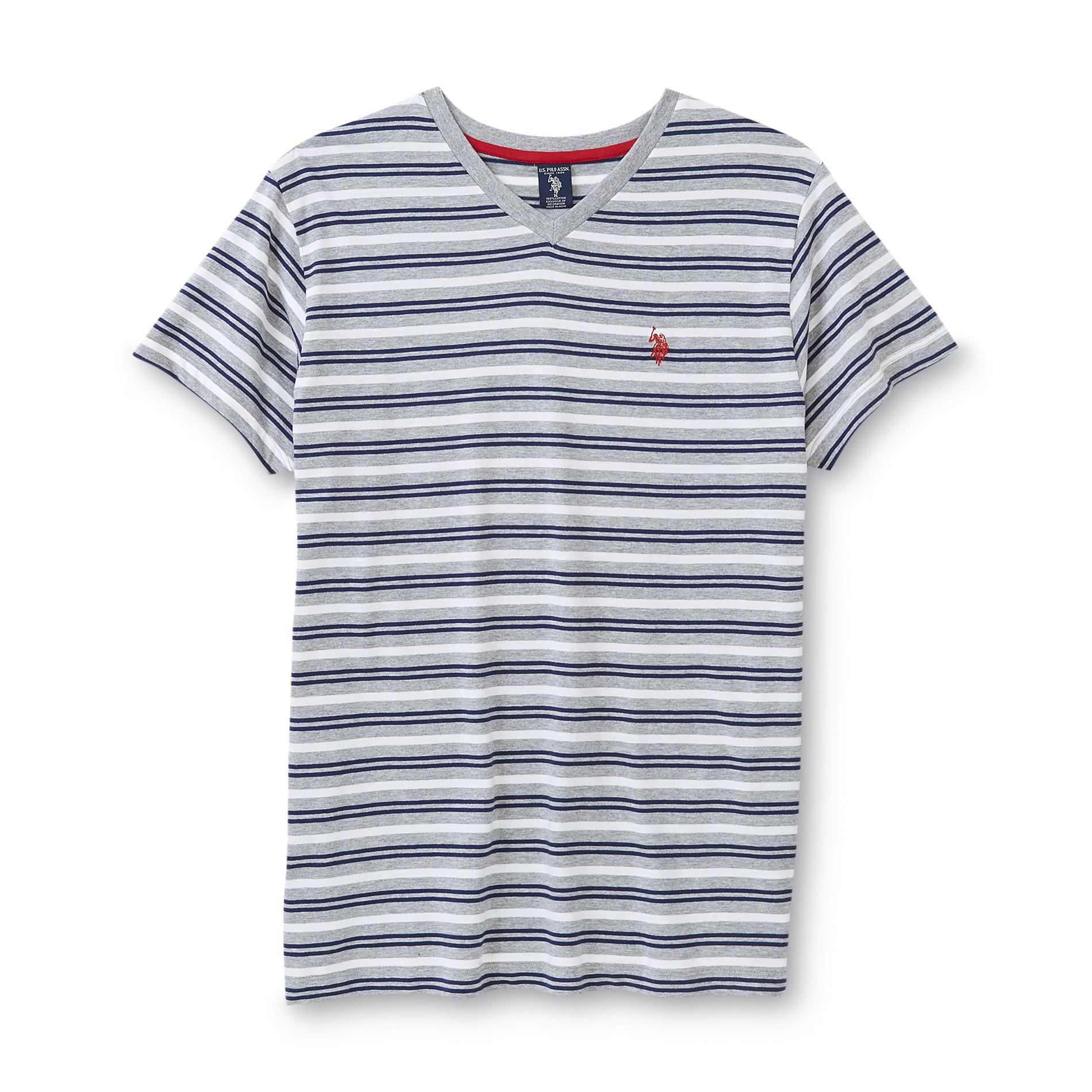 U.S. Polo Assn. Men's V-Neck T-Shirt - Striped