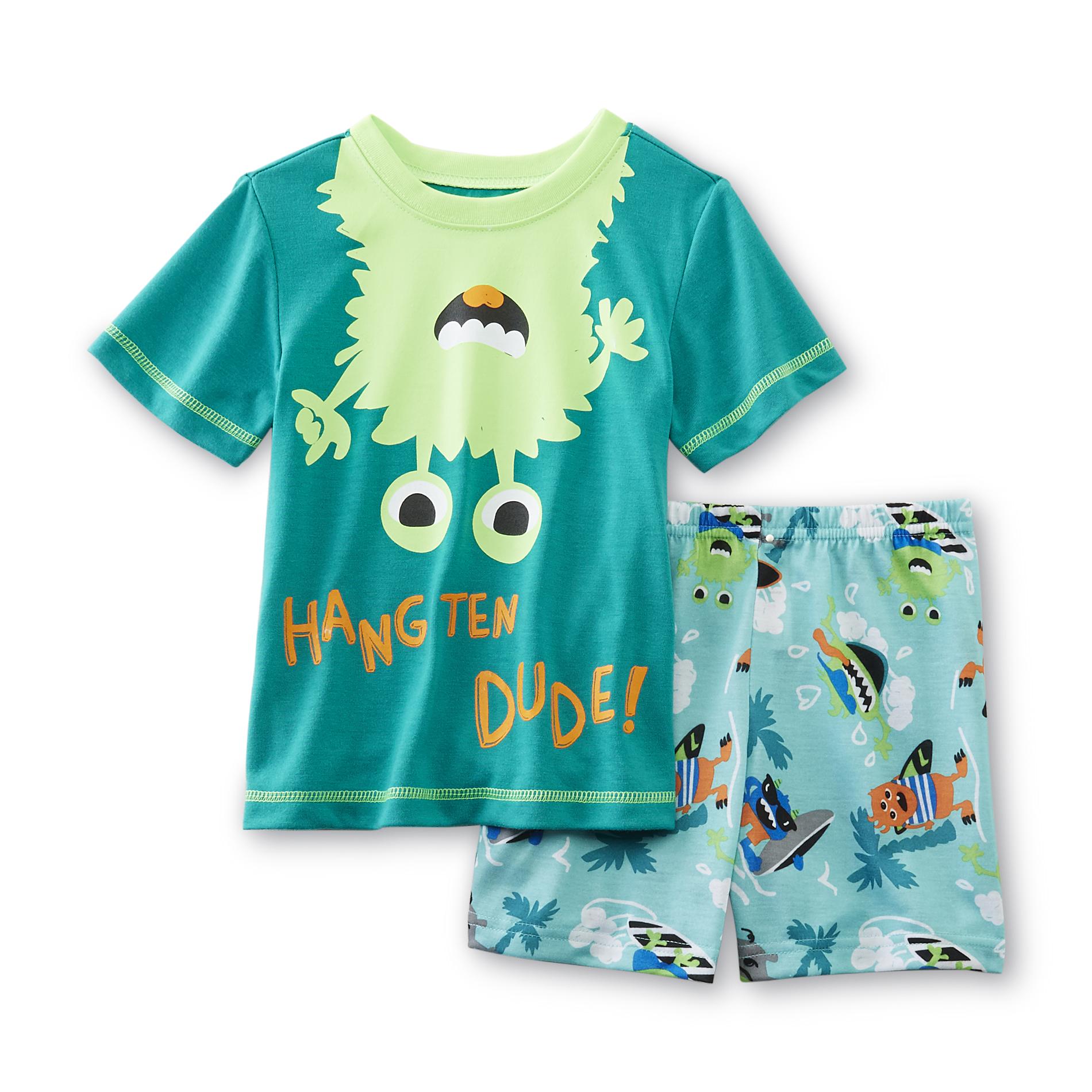 Infant & Toddler Boy's Pajama Shirt & Shorts - Monster