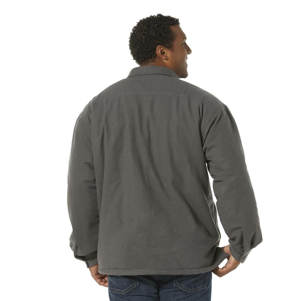 Men's Big & Tall Flannel Shirt Jacket