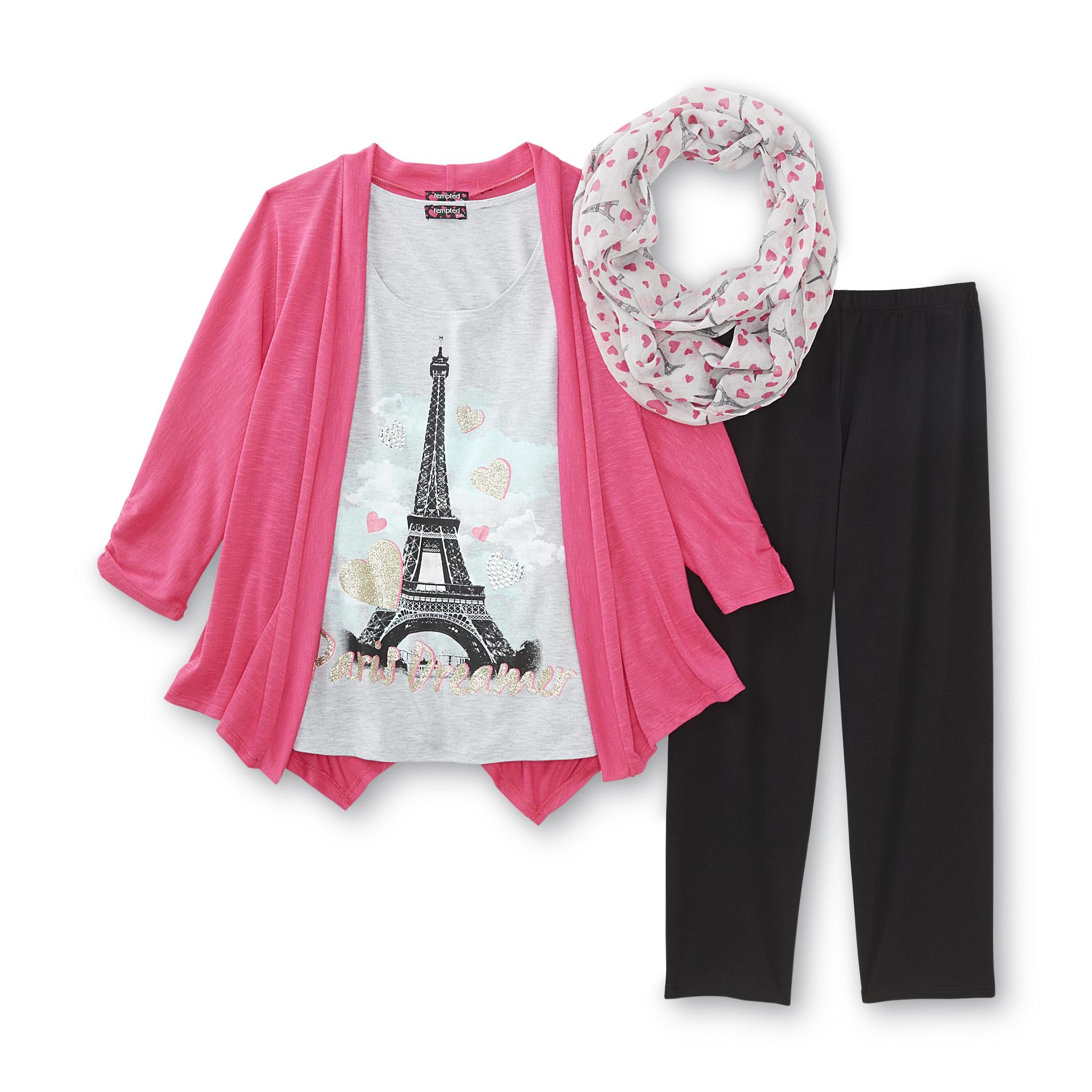 Girl's 4-Piece Outfit - Paris Dreamer