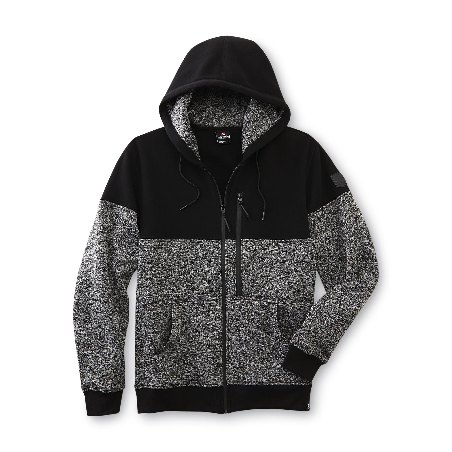 Young Men's Marled Hoodie Jacket - Colorblock