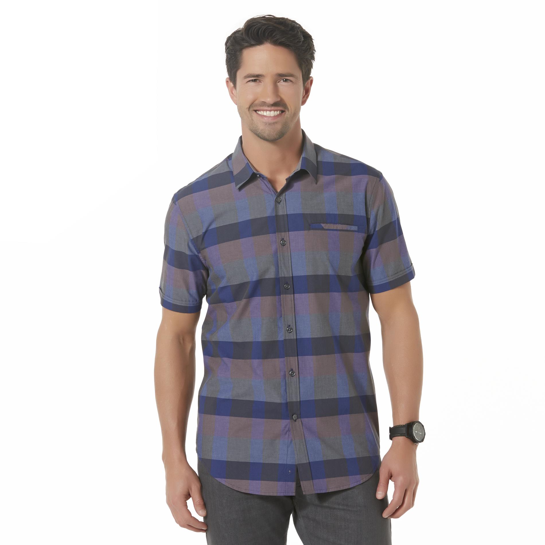 Men's Button-Front Shirt - Plaid