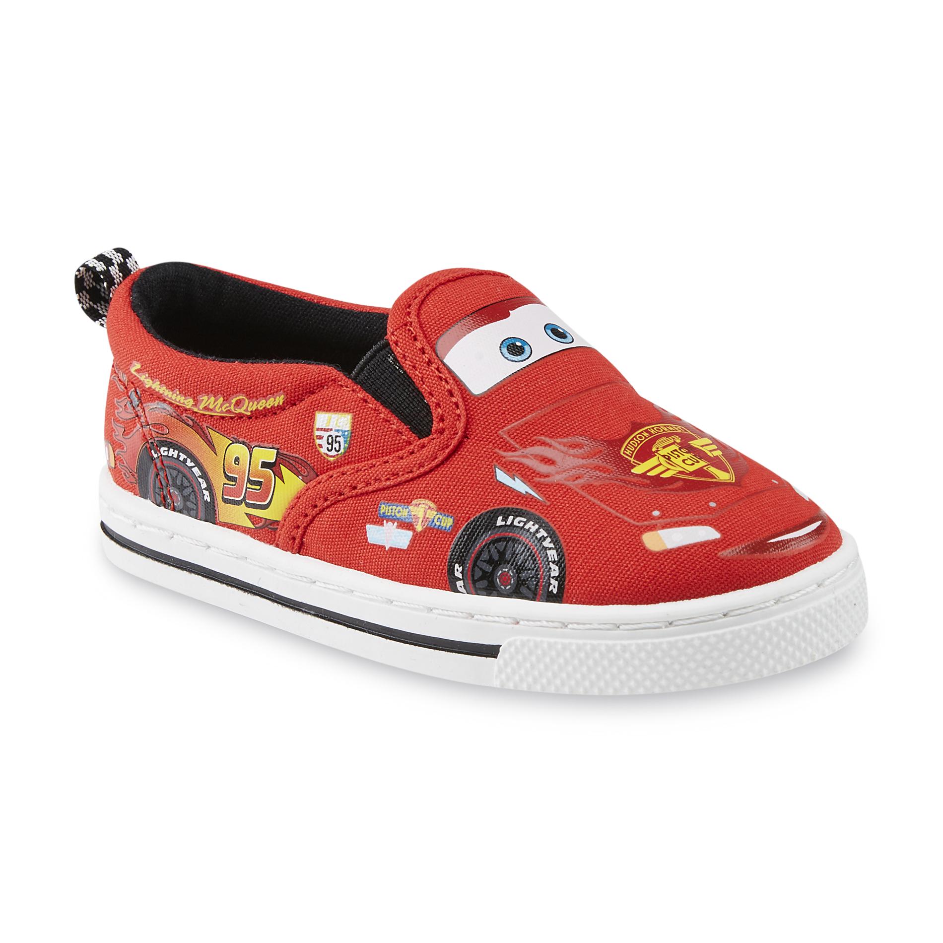 Disney Toddler Boy's Cars Lightning McQueen Red Canvas Shoe