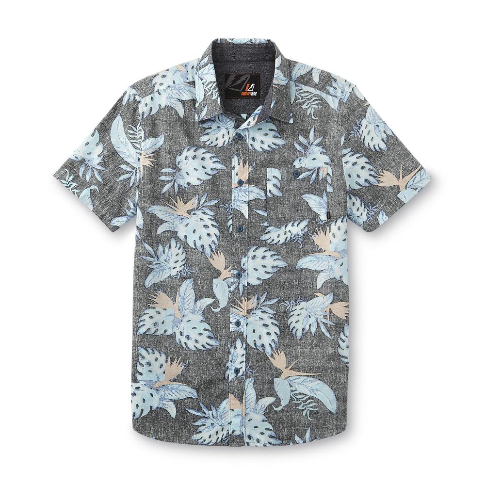 Young Men's Button-Front Shirt - Tropical