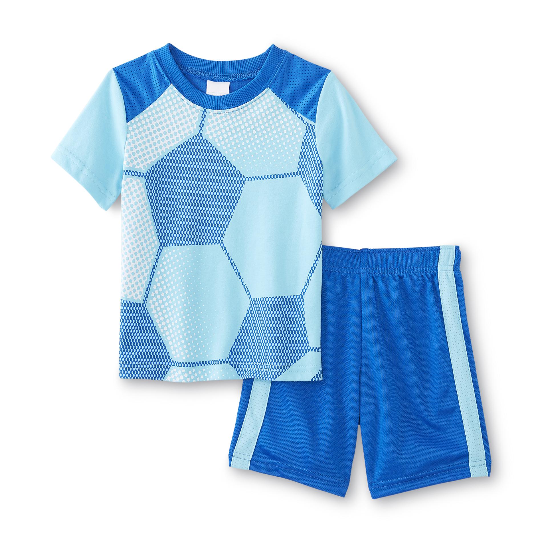 Infant & Toddler Boy's T-Shirt & Athletic Shorts - Soccer