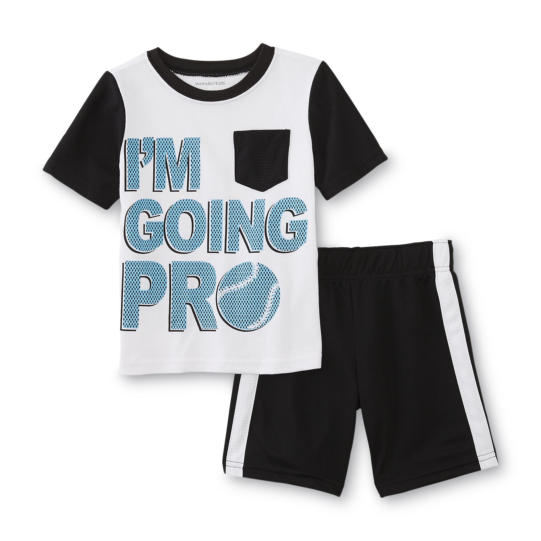 WonderKids Infant & Toddler Boy's TShirt & Athletic Shorts I'm Going Pro