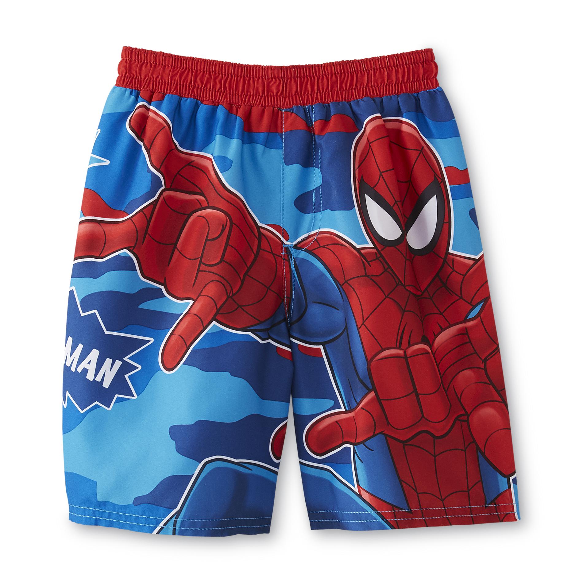 Marvel SpiderMan Toddler Boy's Swim Trunks Kmart