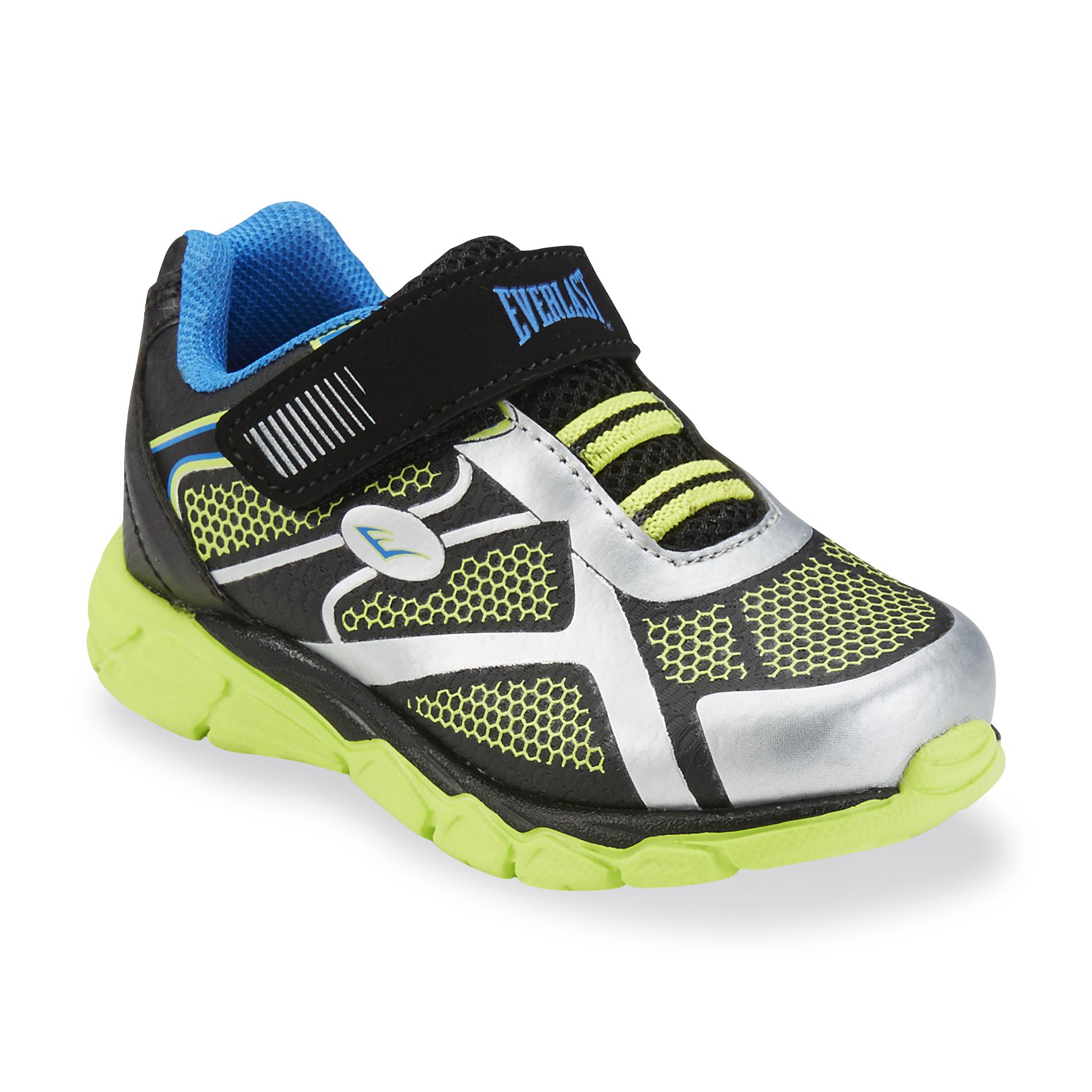 Everlast® Toddler Boy's Crestmont Lime Green/Silver/Black Athletic Shoe