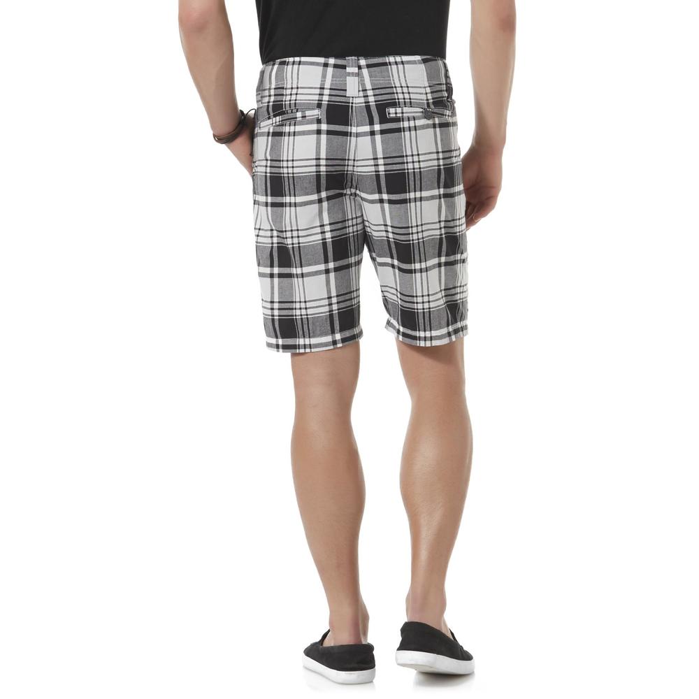 Men's Flat Front Shorts - Plaid