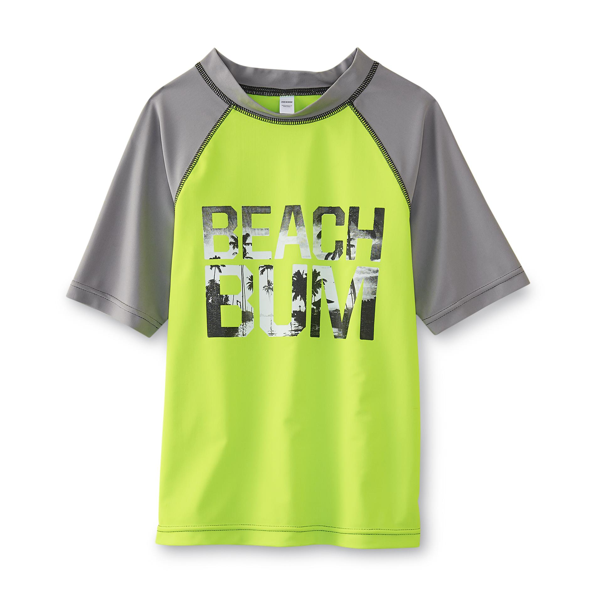 Boy's Raglan Rashguard T-Shirt - Beach Bum