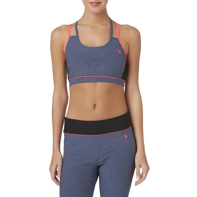 U.S. Polo Assn. Women's Strappy Sports Bra