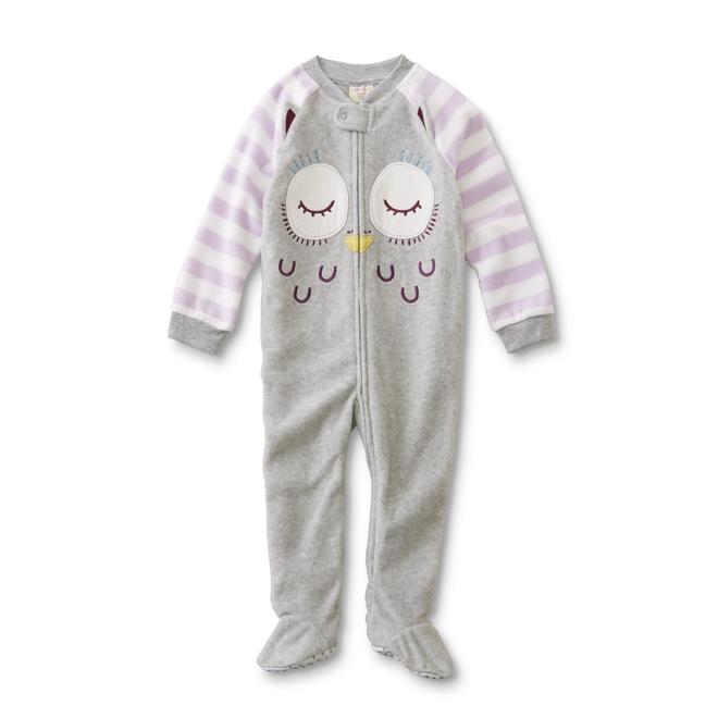 WonderKids Infant & Toddler Girls' Footed Sleeper Pajamas Owl