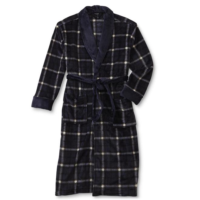 Joe Boxer Men's Fleece Robe Plaid
