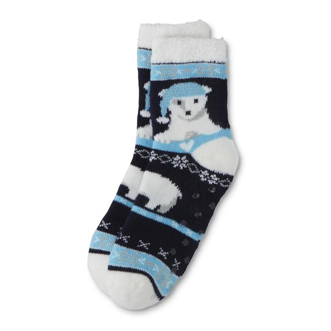 Women's Plush Socks Polar Bear