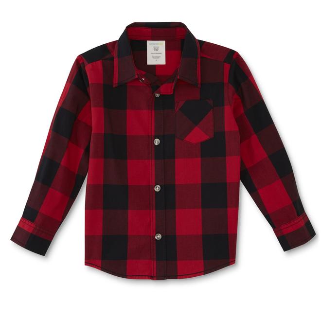 infant red flannel shirt