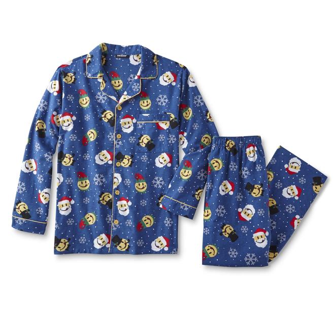 Joe Boxer Men's Flannel Pajamas Santa Claus