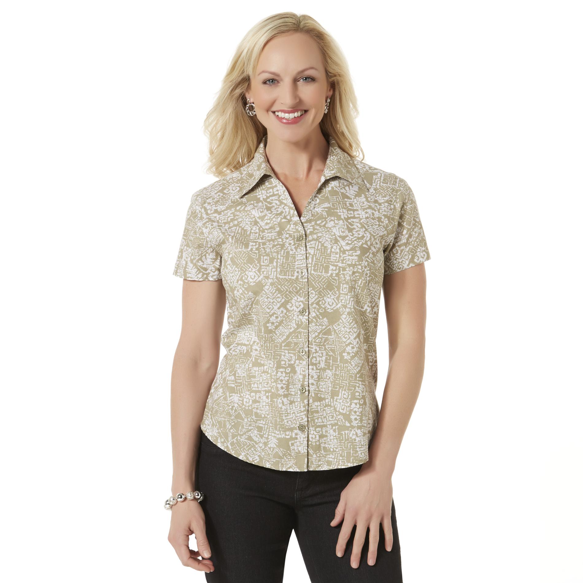 Miss Erika Petite's Camp Shirt Tribal Shop Your Way Online