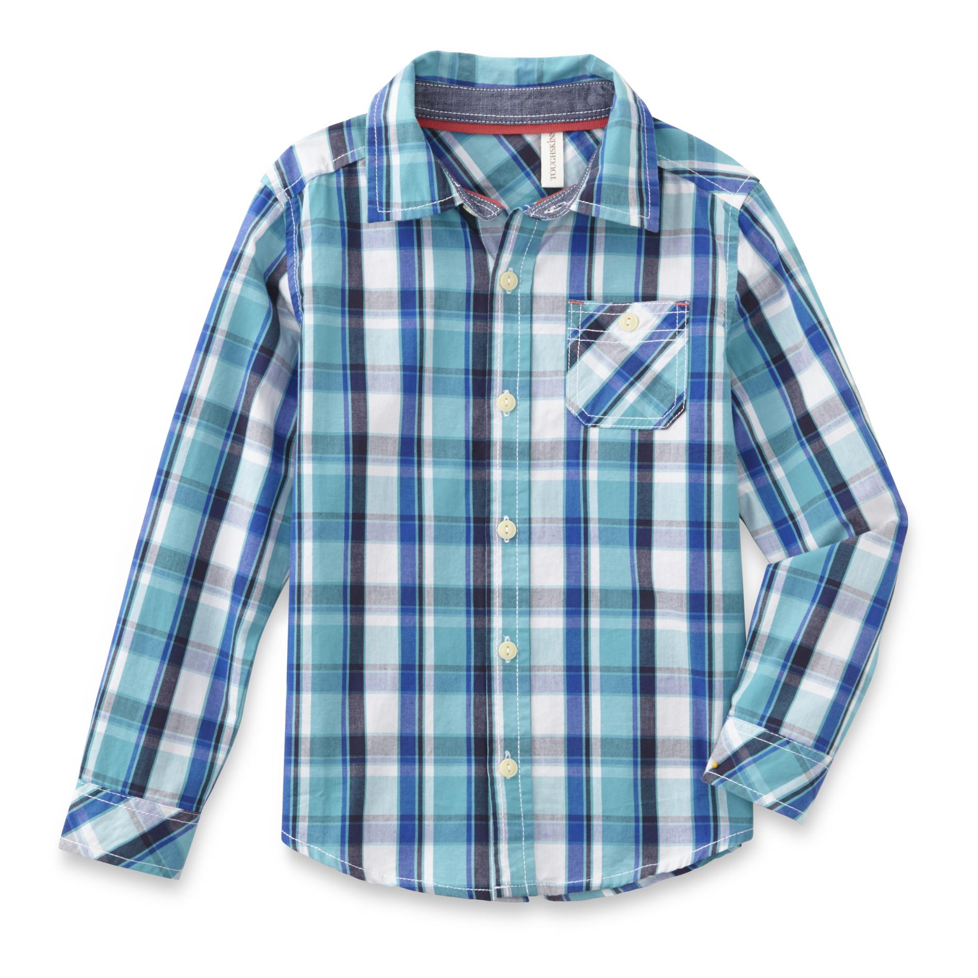 Boy's Button-Front Shirt - Plaid